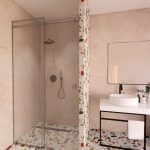 Душевая прямая, раздвижная на роликах фото 7